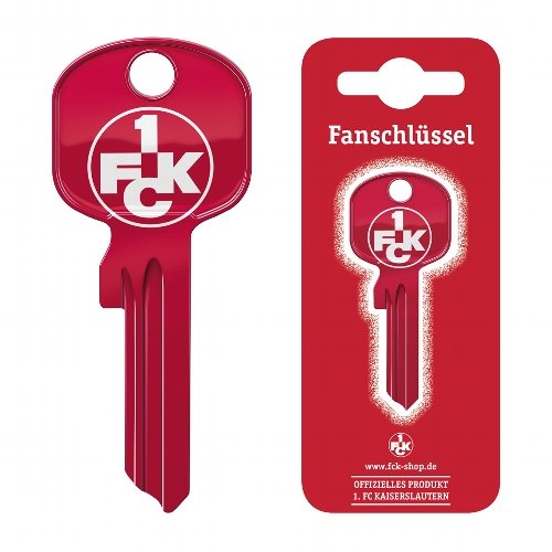 Preisvergleich Produktbild Fanschlüssel Schlüsselrohling Schlüsselanhänger Fanartikel Schlüssel 1. FC Kaiserslautern