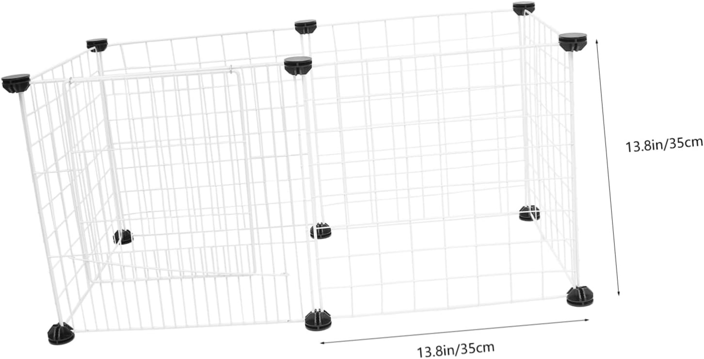 BESPORTBLE Pet Fence Dog Crate Small Pet Cage Breathable Cat Kennel Wire Crate for Easy Assembly No Harm to Skin