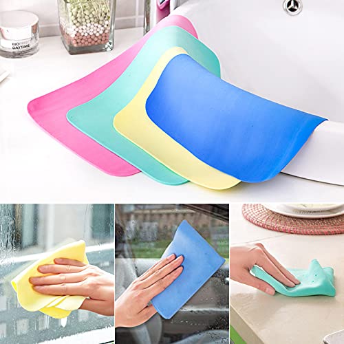 10pcs tableta de paño de cocina absorbe el agua y los toallitas de lana sin eliminar el vidrio limpia la cocina de la cocina de la toalla (Color : 40x30cm, Specification : 10pcs)