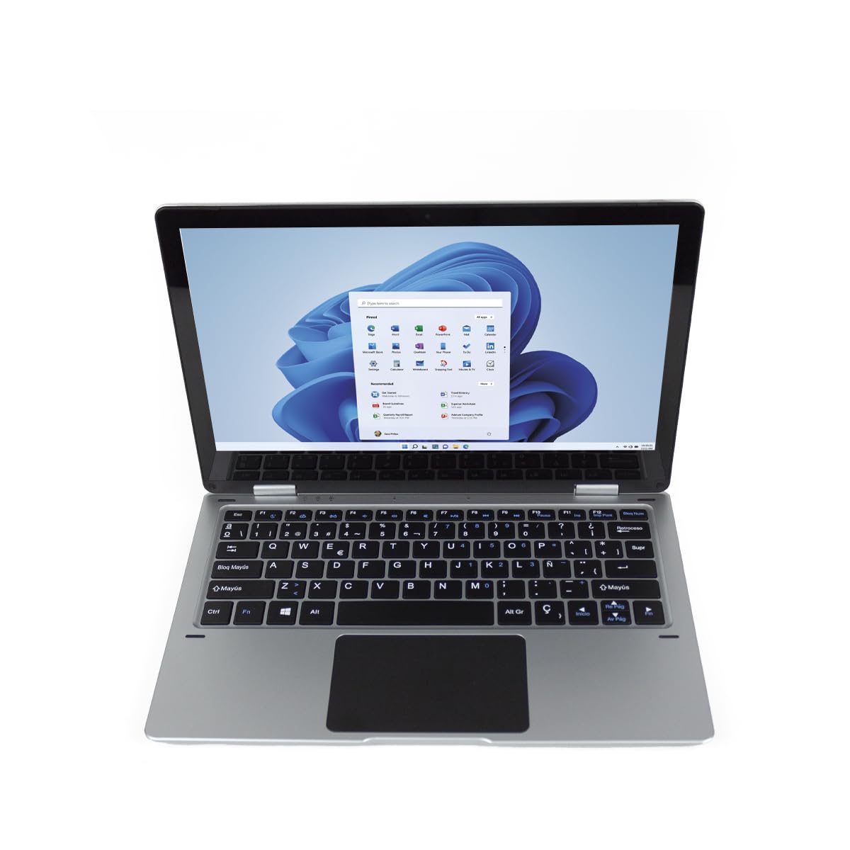 Prixton - Laptop Flex Pro Convertibile 2 in 1 - Touch Screen 11,6" - Windows 11 Home Intel Gemini Lake N4020 - Memoria 4GB/128GB - Tastiera QWERTY