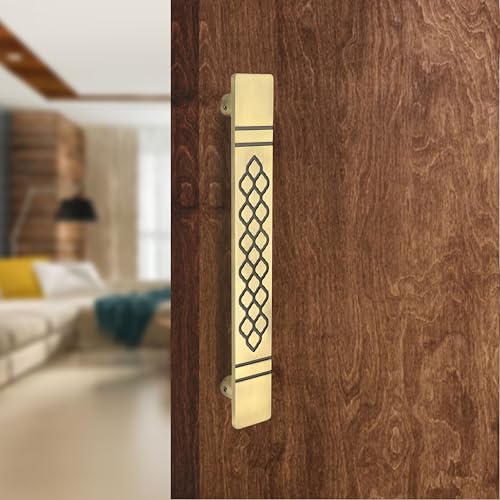 Image of COMPASS Main Door Handle | Door Handles for Main Door | Pull Handles for All The Doors of House | Office | Hotels, Antique Finish (PH-109, 12 Inch)