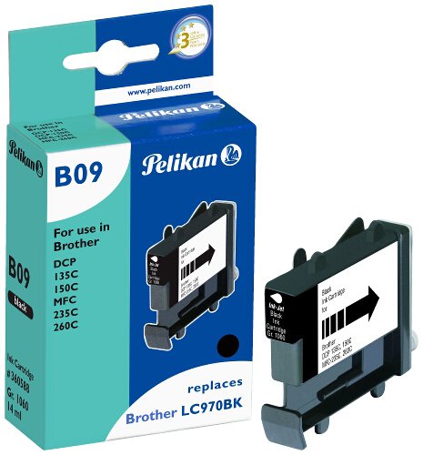 Preisvergleich Produktbild Pelikan B09 Druckerpatrone (ersetzt Brother LC970BK) schwarz