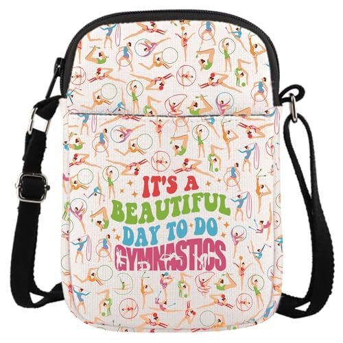 Gymnast Gymnastics Stuff Gymnast Graduation Gift It’s A Beautiful Day to Do Gymnastics Crossbody Bag for Gymnastics Team