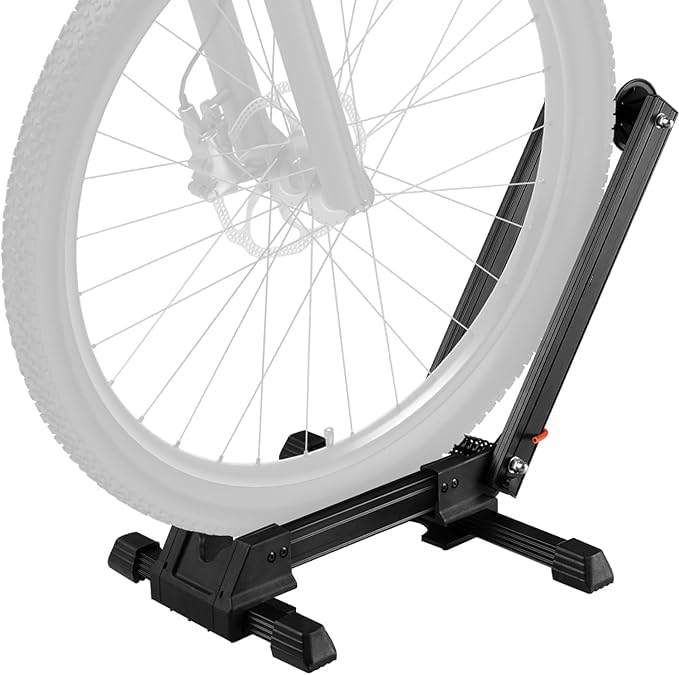NALACAL Folding Bike Stand Floor Bicycle Floor Parking Rack Stand Mountain & Road Bicycles Indoor Outdoor Garage Storage Bicycle Parking Rack Foldable Fit 20-29 Bikes