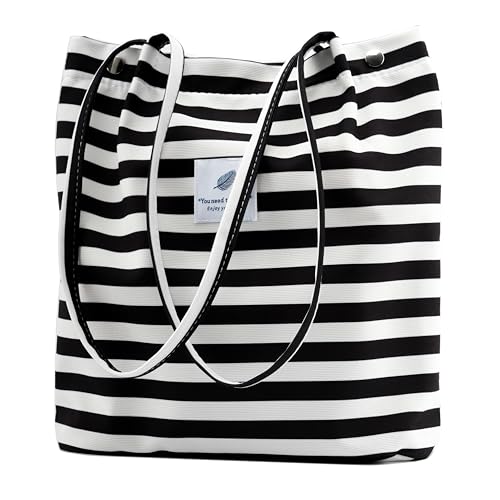 Image of Corduroy Tote Bag Cute Tote Bags for Women Shoulder Bag with Inner Pocket for Work Beach Travel and Shopping Grocery