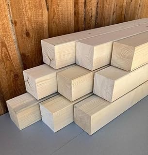 Fichte 6x6cm KVH Nsi gehobelt KANTHOLZ BALKEN SCHALUNG HOLZ BAUHOLZ 80cm LÄNGE (10)