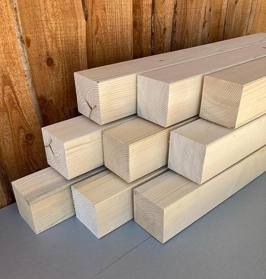 Ladenburger Fichte 6x6cm KVH Nsi gehobelt KANTHOLZ BALKEN SCHALUNG HOLZ BAUHOLZ 30cm LÄNGE (2)