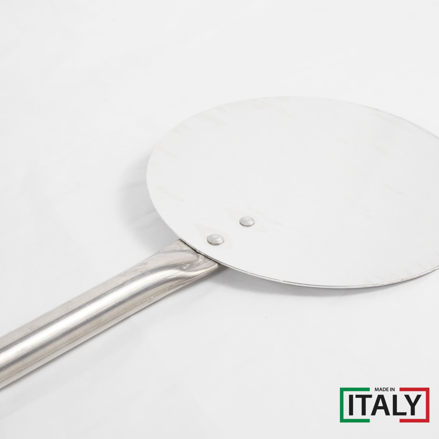 MOHOME Kit Pale per Pizza Forno a Legna Elettrico Set 4 Pale Alluminio Made in Italy Rotonda Rettangolare Spazzola Spargibrace Manico in Legno Faggio Accessori Forno Casa Ristorante