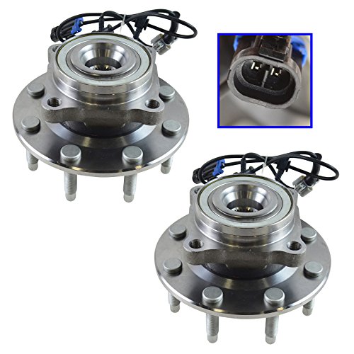 Image of TRQ 2 Piece Front Wheel Bearing & Hub Assembly Set for 2007-2010 Chevrolet Silverado 2500 HD Silverado 3500 HD 2007-2013 Suburban 2500 GMC Sierra 2500 HD Sierra 3500 HD Yukon XL 2500 2008