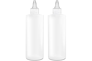 PREMIUM 8 OZ CLEAR KETCHUP SQUIRT BOTTLES - 2-PACK
