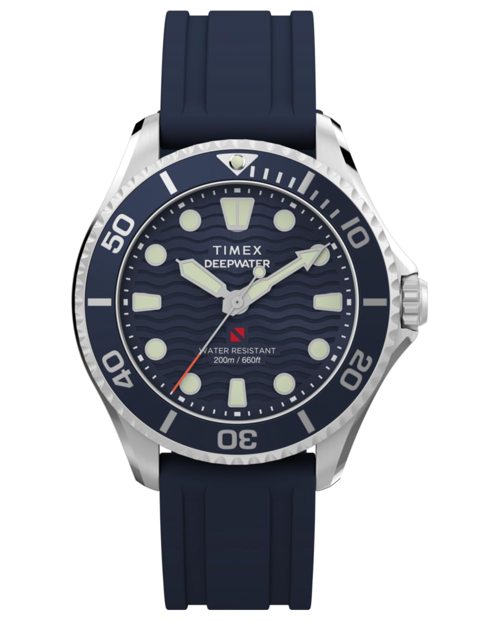 Timex Unisex Deepwater Meridian 200 38mm Rubber Strap Watch
