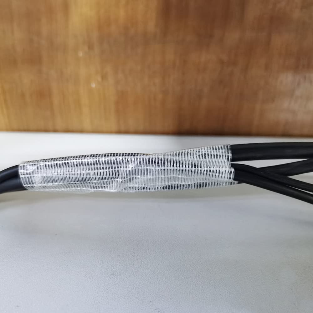 BOMEI PACK 4 Pack Bi Directional Filament Ruban Adhésif, Ruban d'emballage renforcé de fibres filament Renfort et cerclage ruban adhésif robuste adhésif, 50m x 50mm