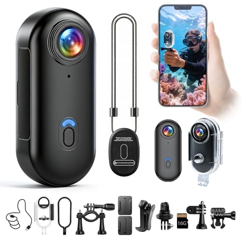 Caméra de sport magnétique 4K étanche avec WiFi et mini caméra d'action pour vélo
