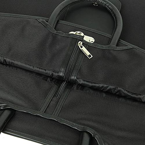 Clothes dust cover Set Of 2 Oxford Fabric Waterproof Hanging Garment Bags Cover With A PVC Card Holder And A Side Zip Pocket Clothing bag storage bag and travel dustproof cove3