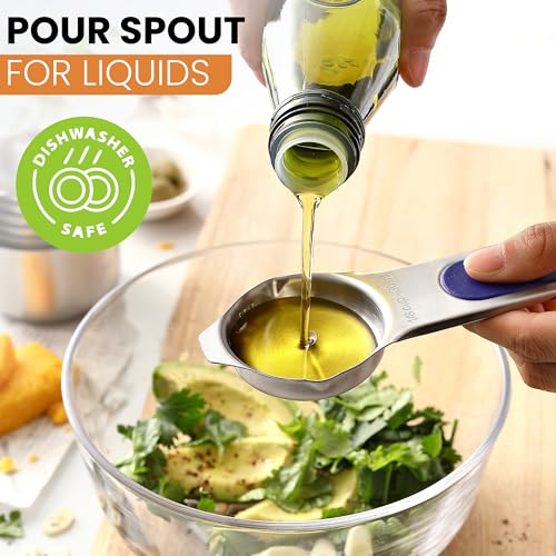 Image of Spring Chef 7 Magnetic Stainless Steel Measuring Cups Set, Mountain Sunrise