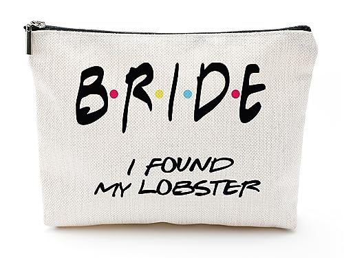 Vancsenia I Found My Lobster, Engagement Gifts for Women, Makeup Bag for Bride Newly Engaged Pouch Bachelorette Party Cosmetic Bag for Women
