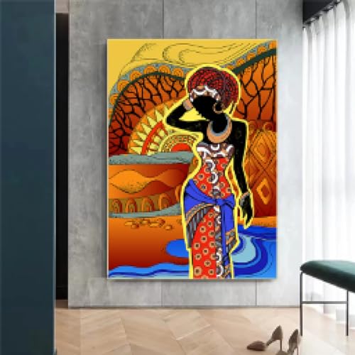 Impression femme africaine moderne pour une déco inspirante