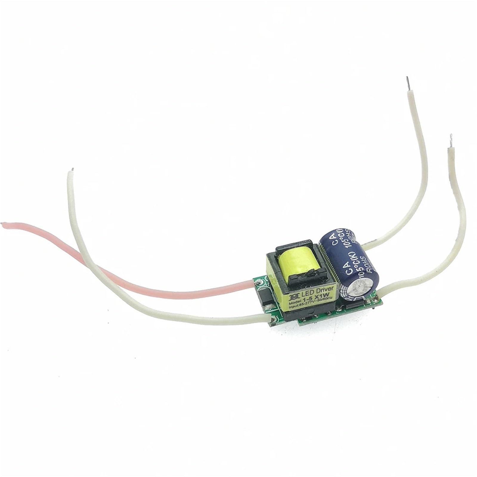 Transformador LED, Controlador LED de corriente constante bajo voltaje 300 mA for bombillas 1-5 W 6-10 7-20 20-36 1/5 piezas(-7-20x1W,5pcs)
