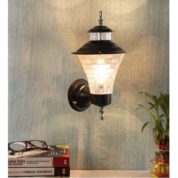 Carsten Metal and Plastic Indoor/Outdoor Wall Light/Wall Lamp Lighting to Decor Your Home, Restaurant, bar etc, Home & Office Based Wall Light (Pack of 1, Without Bulb)