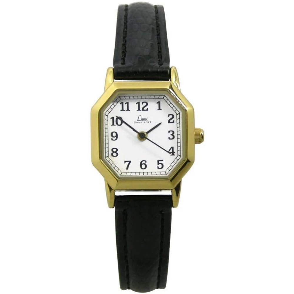 Limit Women's Quartz Watch with Black Dial Analogue Display and Black Polyurethane Strap 6550.01
