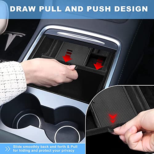 Xintuo 3Pc Upgraded Center Console Organizer Tray Cup Holder Compatible For Tesla Model 3 Model Y Accessories 2023 2022 2021 Matte Screen Protector #TOP2