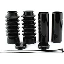 SIKUAI Rubber Motoycle Front Fork Cover Gaiters Boots Shock Damping Dust Caps Covers for Harley for Softail FORTY-EIGHT (XL1200X) 16-24
