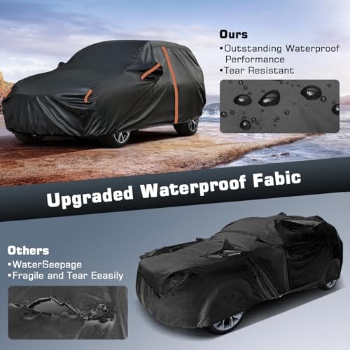 Image of Waterproof SUV Car Cover Custom Fit for 2015-2025 Chevrolet Trax /Tracker,All Weather Outdoor SUV Car Covers,Windproof Cover,Reflective Strip for Snow Rain Dust Cover,Sun UV Protect