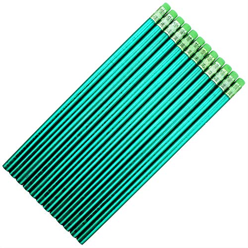 Lápices HB No. 2 Cuerpo Verde Metálico Paquete 60 miniatura 1