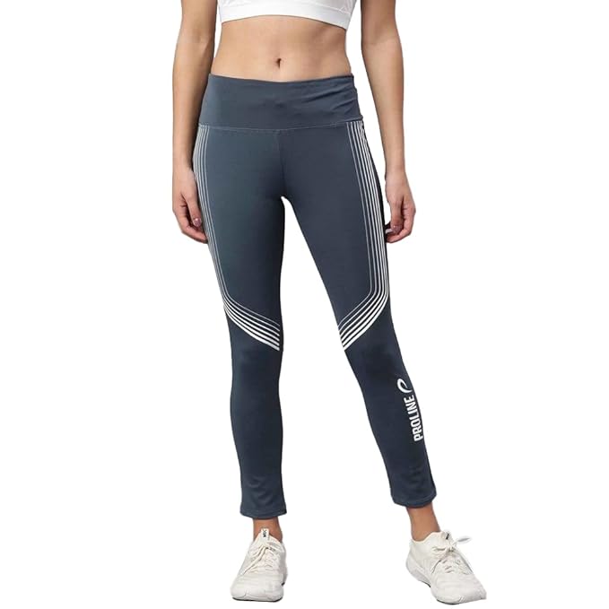 Proline Polyester Regular Fit Active Wear Leggings for Womens
