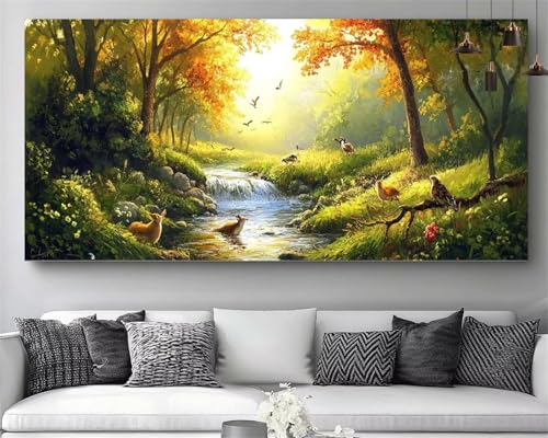 Diamond Painting Niños Ciervo y Aves: el regalo de manualidades DIY perfecto para mujer 1