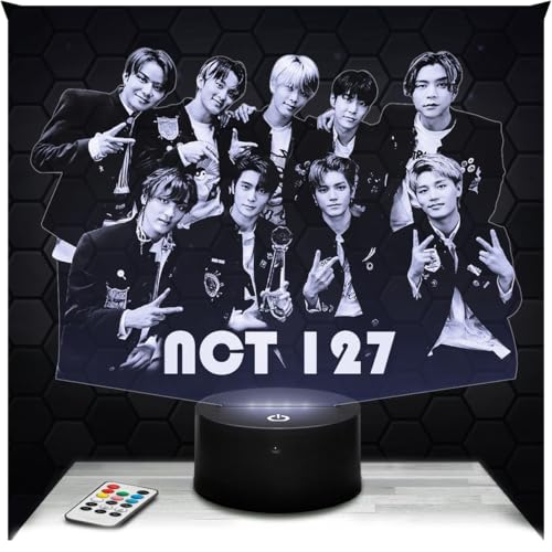 Lampephoto.fr - Lámpara 3D Nct Decoración Cuarto Chica Lámpara 3D Nct Objeto K-Pop...