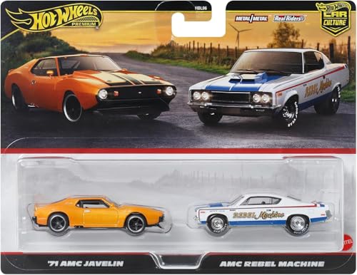 Hot Wheels Premium 2 Pack - 71 AMC Javelin / AMC Level Machine miniatura 7