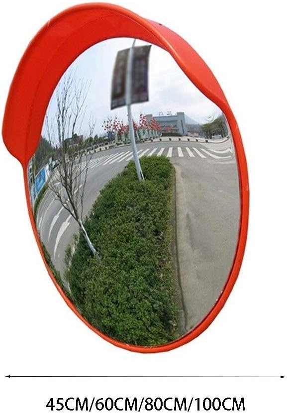Exterior Mirror for Road use, Portable Convex Mirror for PC Clear Blind Spotlight Safety Mirror 45-100 CM Anti-Theft Interior Mirror (Size: 100 CM)