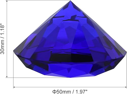 Miniatura 2 de PATIKIL Pesas de papel de diamante, 1.969 in, diamantes falsos, gemas de cristal facetado, decoración de escritorio para regalos, tecnología de