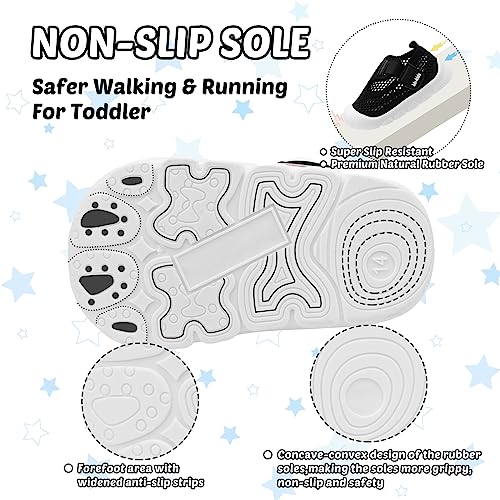 Baby Walking Shoes Toddler Girl Boy Soft Sole Breathable Mesh Slip on Summer Wide Shoes Infant Flexible Lightweight Non-Slip Safer Causal Tennis Shoes Toddler First Walkers Shoes Rubber Soles Outdoor4