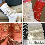 zgiraloca Charms for Socks Shoes,60pcs Bling Brooches and Safety Pins for Women,Pearl Charm Brooch Sock Shoe Pin