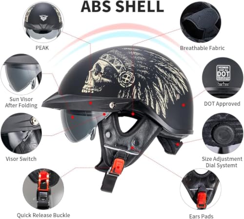 VCOROS VHF04 Retro Half Helmet
