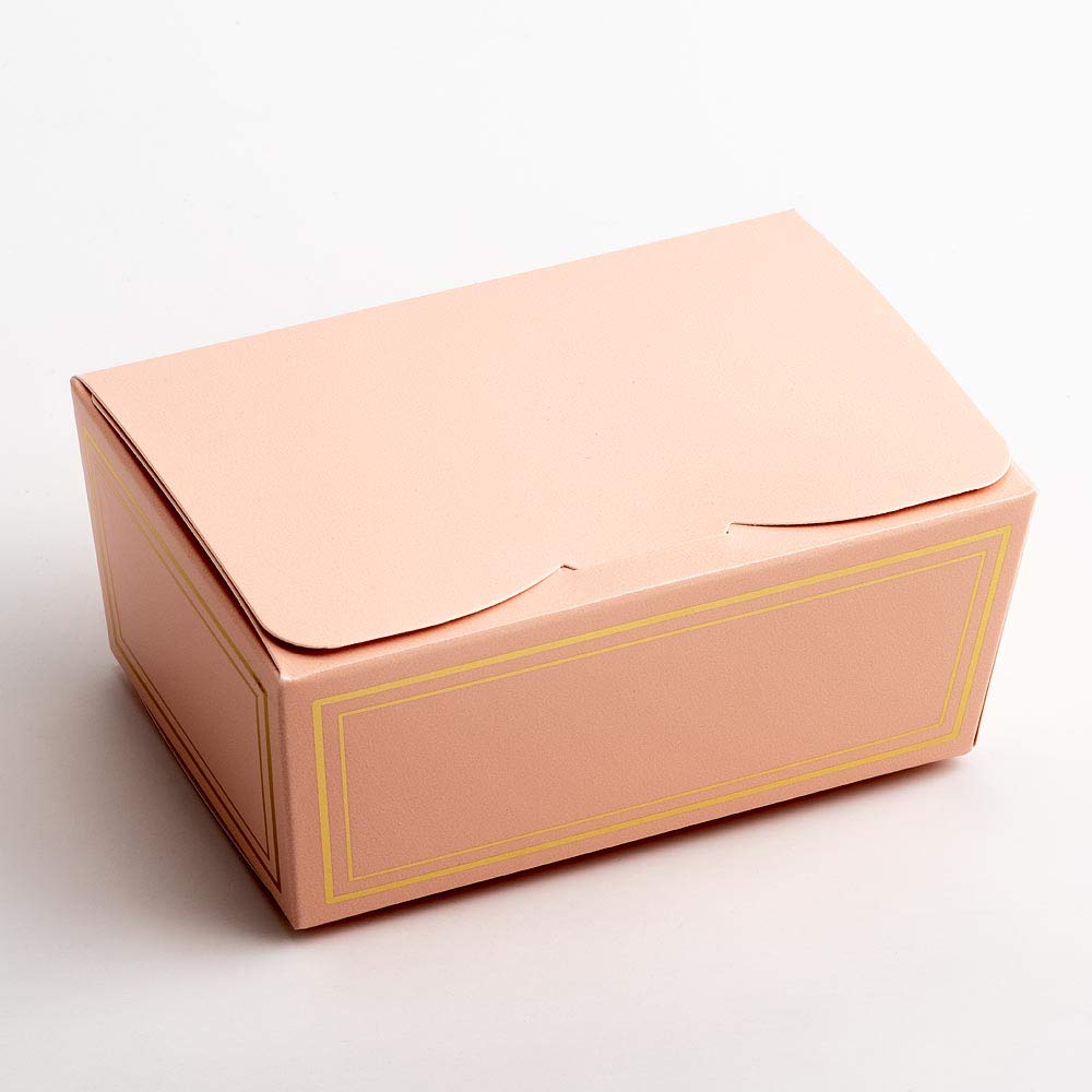 Italian Options Luxury Ballotin Wedding Favour Boxes, Empty Small Gift Boxes for Handmade Chocolates, Biscuits, Food-Safe Treat Box for Fudge, Truffles, Gifts, 10-Pack, 70 x 45 x 30 mm, Elegance Pink