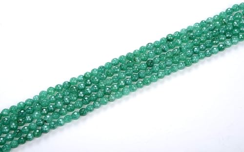 Miniatura 10 de Adabele GH-B8 - 2 hebras de piedras preciosas curativas de jade azul zafiro natural, 0.157 in (0.16 pulgadas), pequeñas cuentas de piedra redondas