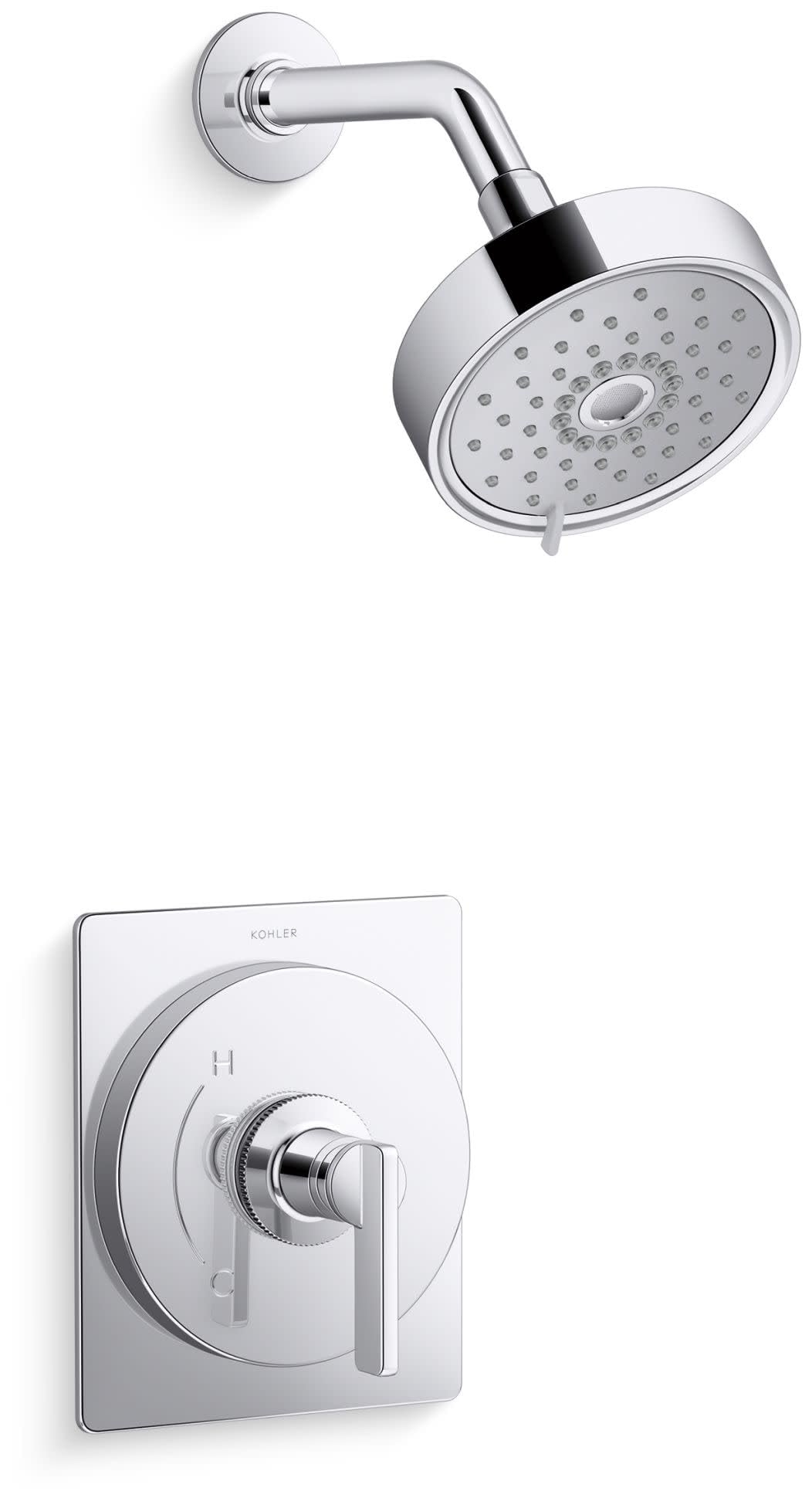 Garniture de douche Kohler KTS35916-4G-CP chrome avec pommeau fonction unique