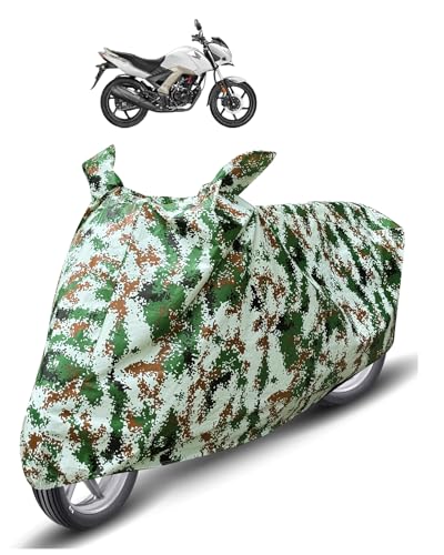 Image of Auto Hub Waterproof Bike Cover Compatible with CB Unicorn Dustproof, UV Protection Two Wheeler Bike CB Unicorn Cover - Forest