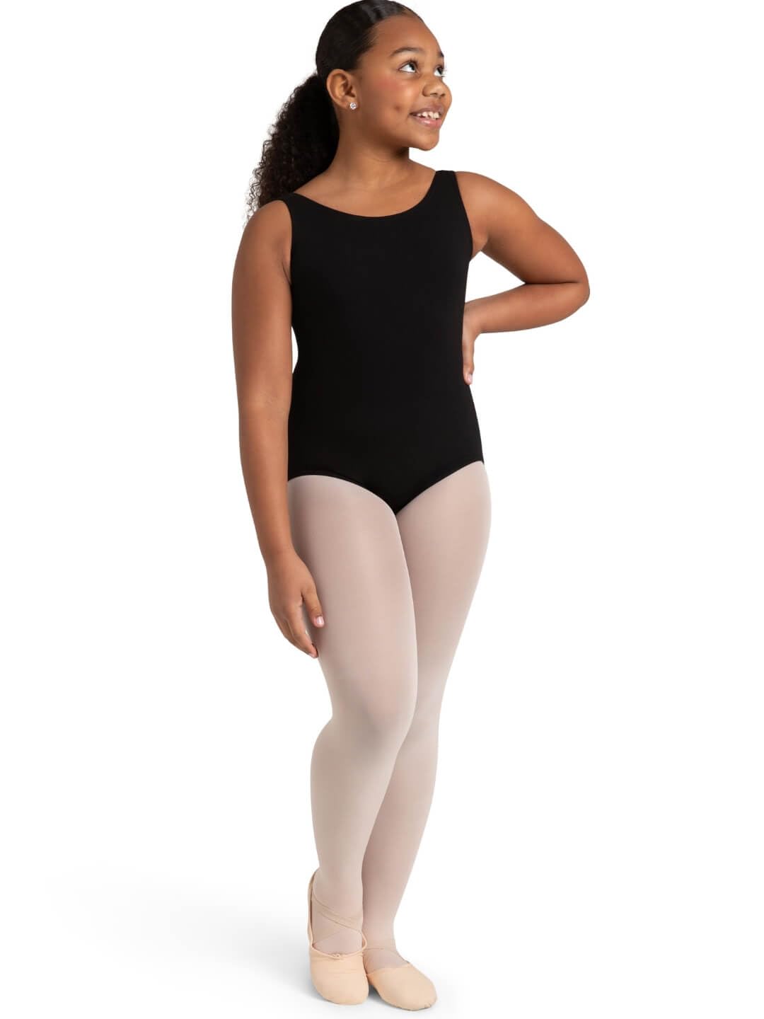 CapezioGirls' High-Neck Tank Leotard