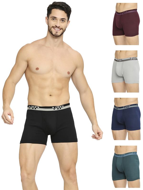 vip Men's Cotton Solid (Pack of 5) (Ultra_Trunks_90_P5_Assorted-picture-14