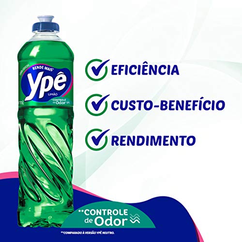 Lava Louças Ypê Limão 500Ml, Ypê, Verde