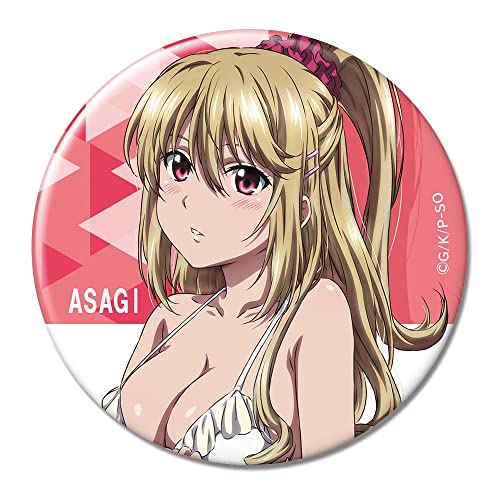 ストライク ザ ブラッドFINAL 缶バッジ 藍羽浅葱 KBAN-S012-m07 製品サイズ:約φ76mm