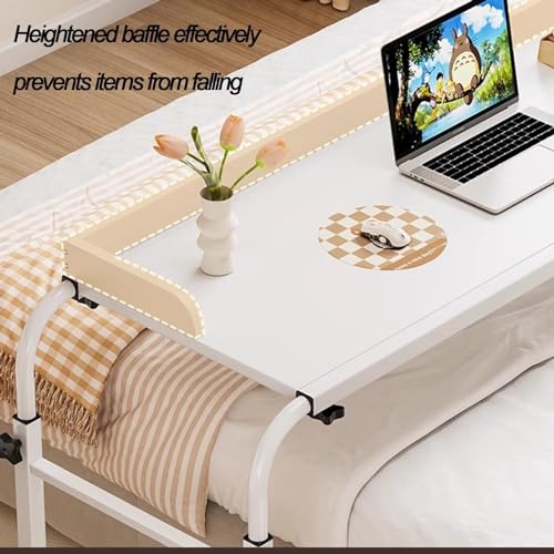 Manque d'espace ? Ce bureau mobile sur lit compact s'ajuste et roule partout - 4