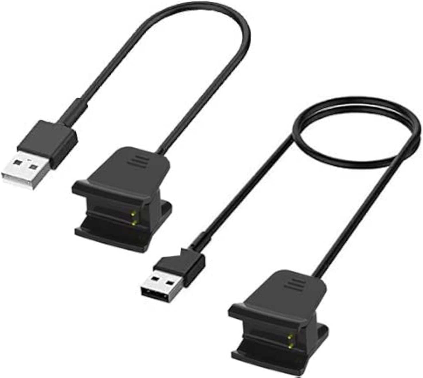 Kissmart 2-Pack Charger for Fitbit Alta HR Activity Tracker (1.8ft & 3.3ft) | Replacement Charging Cable Clip Cord for Fitbit Alta HR Smart Wristband