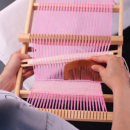 CYCHIRV Weaving Loom Kit, 15.2" H x 9.85" W Wooden Tapestry Looms, Warp ​Frame ​Loom Heddle Bar for Weave Board Weaver Tapestry Kids Beginner by CYCHIRV - Image 7