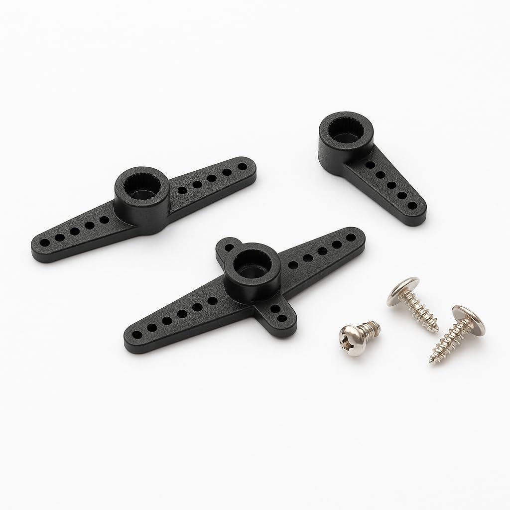 5 x Micro Servo Moteur MG90S 360º en Metal, Noir, Pour Hélicoptère RC Smart Robot Voiture Avion Bateau, Connecteur à 3 fils, Contrôle de Mouvement de Précision, Robotique et Modélisme