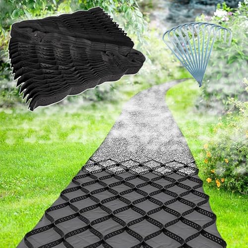 Grille pliable robuste anti-affaissement 3,5x4 m pour sol instable et talus